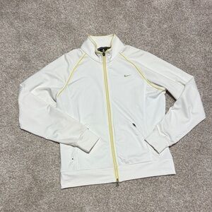 Nike Women's White and butter Yellow Jacket